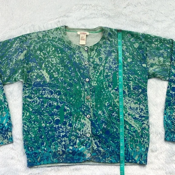 Like New Green and Blue Sundance Cardigan Sweater - Picture 3 of 5